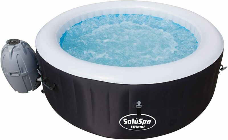 Bestway Saluspa 71 X 26 Inch Miami 4 Person Inflatable Jacuzzi Hot Tub