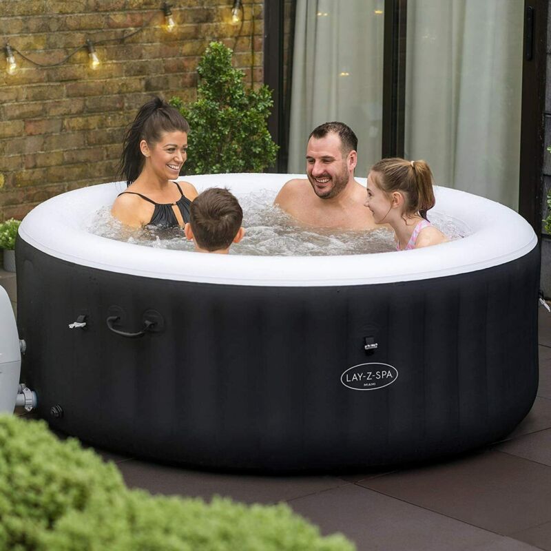 Lay Z Spa Person Inflatable Miami Hot Tub Model Fast