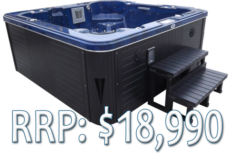 120 Jets Large Hydro Outdoor Spa Indoor Portable Hot Tub Spa Bath for ...