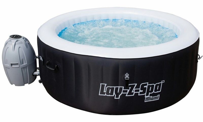 Brand New Lay-Z-Spa Miami Inflatable Portable Hot Tub Spa, 2-4 Person ...