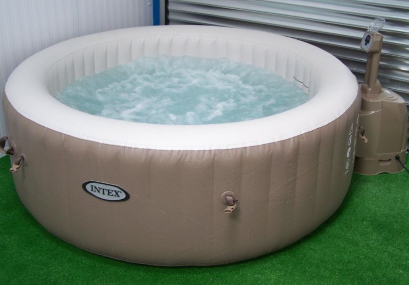 Intex Purespa 4 Person Bubble Round Inflatable Portable Hot Tub Spa Jacuzzi For Sale From United