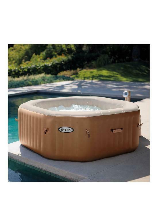 intex purespa bubble hot tub & pool set