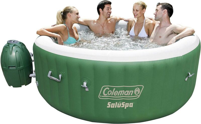 Inflatable Hot Tub 4 To 6 Person Jacuzzi Round Shape To Relax And Enjoy