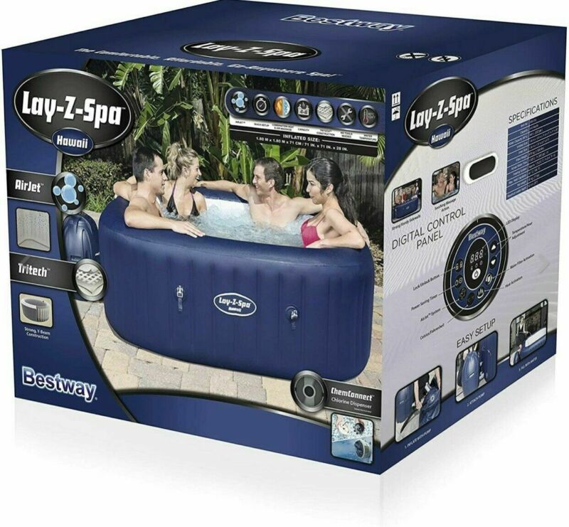 Brand New Lay Z Spa Hawaii Airjet 6 Person Hot Tub In Hand Ready To