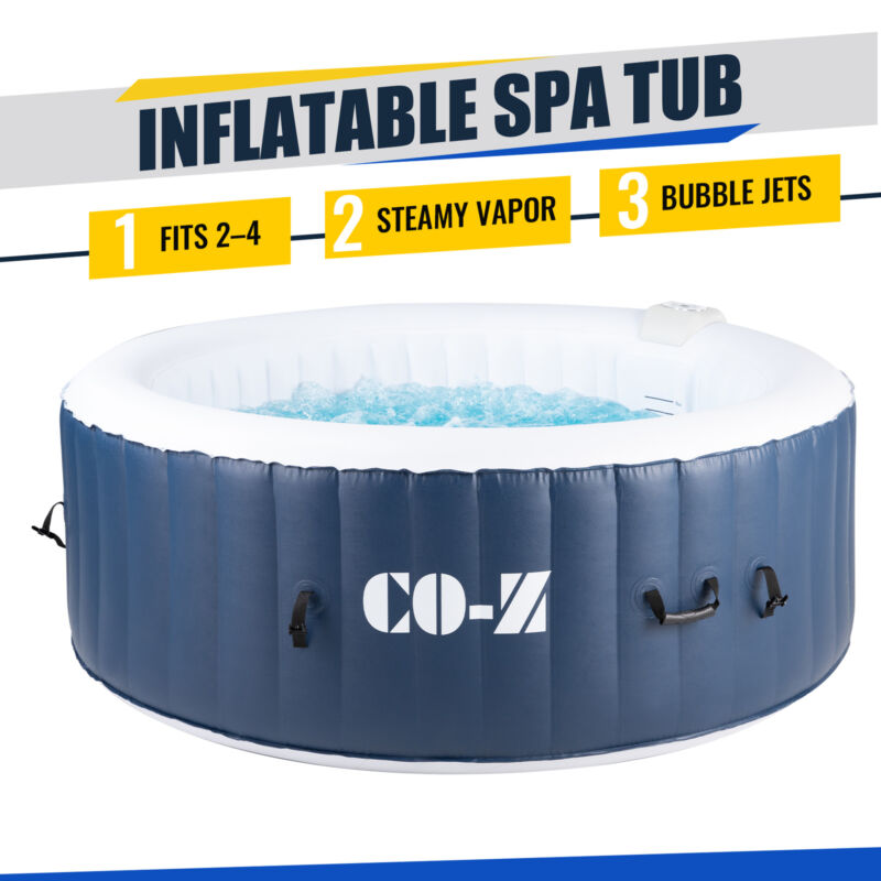 6'x6' Inflatable Hot Tub Ideal For 4 Portable Jacuzzi For Patio ...