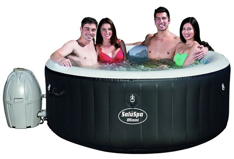 ⭐Brand New⭐ Bestway Saluspa Miami Inflatable Hot Tub | 4-Person Airjet ...