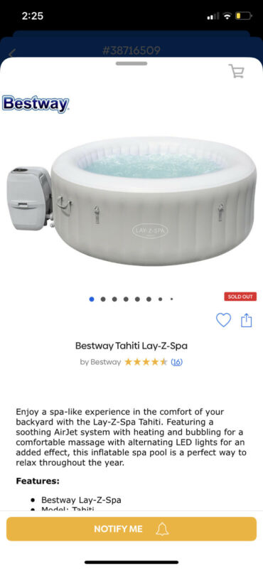 Bestway Lay-Z-Spa Tahiti 2-4 People for sale from Australia