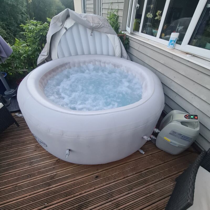 Lay-Z-Spa Paris Hot Tub Used, With Extras for sale from United Kingdom