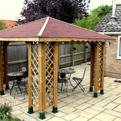 10ft x 10ftex12ft x 12ftgarden wooden gazebo with